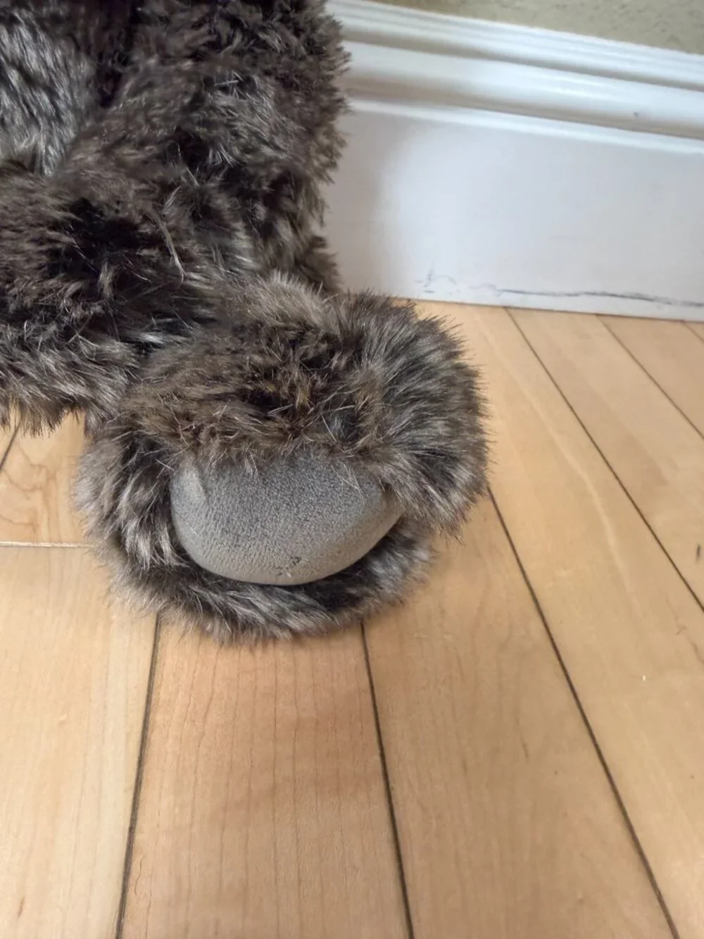 Restoration Hardware Faux Fur Mink Bear 16 inch Fully Jointed